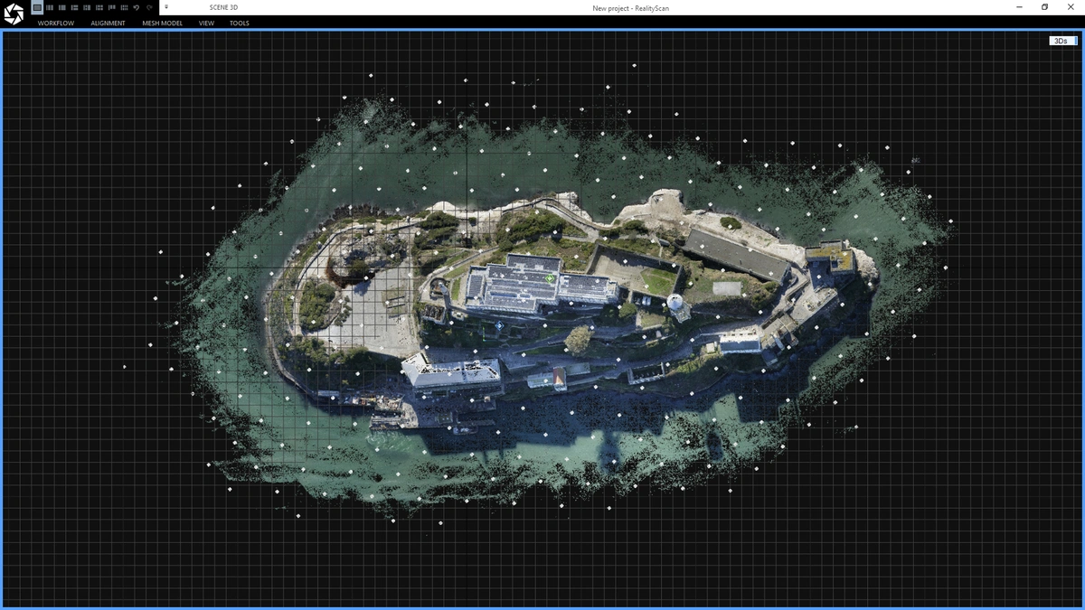 Airborne laser scan support